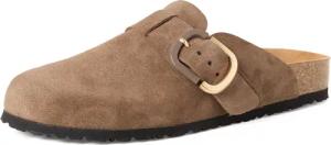 Tamaris Clog, Hausschuh, Schupfschuh, Bequemschuh mit verstellbarer Schnalle