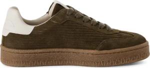 Tamaris Damen Olivgrün Wildleder Fashion Schnürschuhe