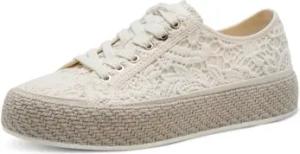 Tamaris  Halbschuhe Schnuerschuhe ivory macramee (off-white) 1-23625-44-474