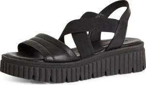 Tamaris Keilsandalette, Plateau, Riemchensandale, Sommerschuh mit Kreuzbandage