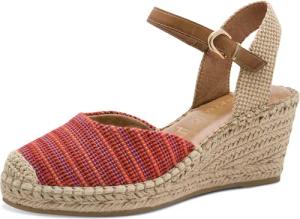 Tamaris Keilsandalette, Plateau, Sommerschuh mit geschlossenem Zehenbereich