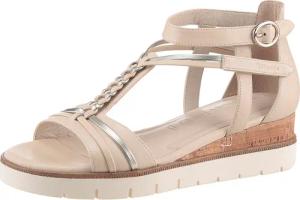 Tamaris Keilsandalette, Riemchensandale, Sommerschuh mit Flechtriemchen