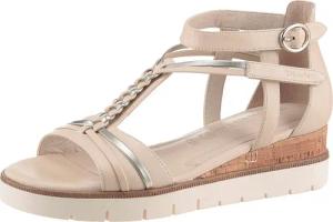 Tamaris Keilsandalette, Riemchensandale, Sommerschuh mit Flechtriemchen