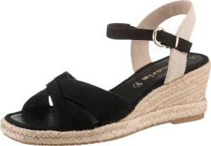 Tamaris Keilsandalette, Riemchensandale, Sommerschuh mit modischer Kreuzbandage