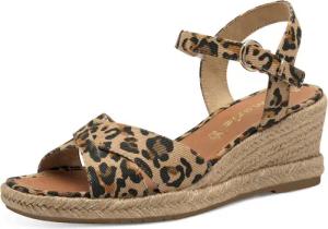 Tamaris Keilsandalette, Riemchensandale, Sommerschuh mit modischer Kreuzbandage