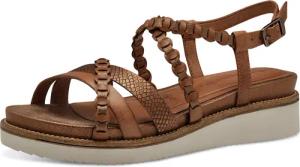 Tamaris Keilsandalette, Riemchensandale, Sommerschuh mit verstellbarer Schnalle