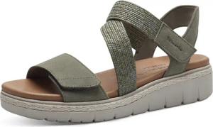 Tamaris Keilsandalette, Sommerschuh, Sandale, Plateauabsatz, mit Klettverschluss