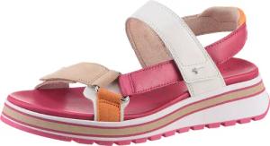 Tamaris Keilsandalette, Trekkingsandale, Riemchensandale mit verstellbaren Klettverschlüssen