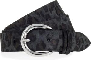 Tamaris Ledergürtel Animal-Design, Used Look, 3 cm breit