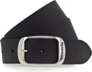 Tamaris Ledergürtel Doppelschließe in glänzendem Silber