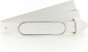 Tamaris Ledergürtel Elegante, lederbezogene Koppelschließe in glänzendem Silber