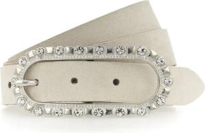 Tamaris Ledergürtel femininer Look, Schließe mit Glitzersteinen besetzt
