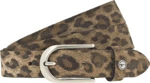 Tamaris Ledergürtel stilvolles Leo-Muster, hochwertiges Rindleder mit Vintage-Finish