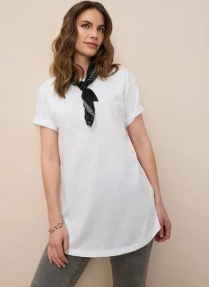 Tamaris Oversize-Shirt in Longform mit abgerundetem Saum