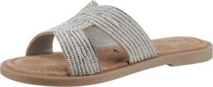 Tamaris Pantolette, Blockabsatz, Festtagsschuh, Sommerschuh in funkelnder Optik