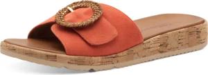 Tamaris Pantolette, Keilabsatz, Sommerschuh, Schlupfschuh mit hübscher Zierschnalle