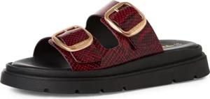 Tamaris Pantolette, Keilabsatz, Sommerschuh, Schlupfschuh, verstellbare Schnallen