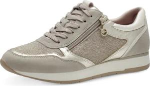 Tamaris Plateausneaker, Freizeitschuh, Halbschuh, Schnürschuh mit dezenten Metallic-Details