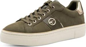 Tamaris Plateausneaker, Freizeitschuh, Halbschuh, Schnürschuh mit glänzendem Kontrastbesatz