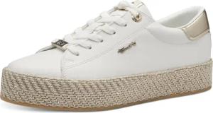 Tamaris Plateausneaker, Freizeitschuh, Halbschuh, Schnürschuh mit Textilkordel am Plateau