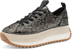 Tamaris Plateausneaker, Halbschuh, Schnürschuh, Trendschuh im Snake-Look