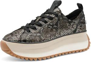 Tamaris Plateausneaker, Halbschuh, Schnürschuh, Trendschuh im Snake-Look