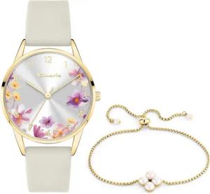 Tamaris Quarzuhr Flower Combination Edelstahl