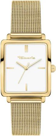 Tamaris Quarzuhr Square Meets Mesh TT-0184-MQ, Armbanduhr, Damenuhr, Edelstahlarmband, analog