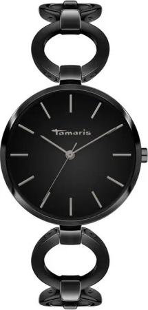 Tamaris Quarzuhr The Black Glamorous Edelstahl