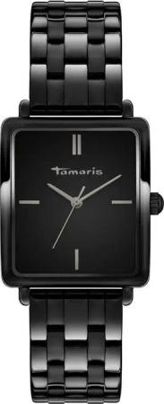 Tamaris Quarzuhr The Square Black Edelstahl