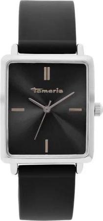 Tamaris Quarzuhr TT-0215-PQ, Armbanduhr, Damenuhr, Silikonarmband, analog