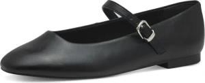 Tamaris Riemchenballerina, Blockabsatz, Businessschuh, Flats in veganer Verarbeitung