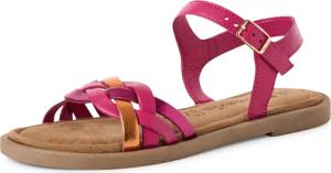 Tamaris Riemchensandale, Sandalette, Sommerschuh mit Riemchen in Flechtoptik
