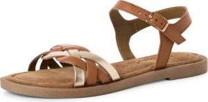 Tamaris Riemchensandale, Sandalette, Sommerschuh mit Riemchen in Flechtoptik
