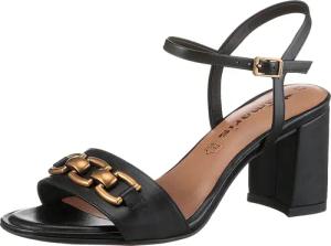 Tamaris Sandalette, Blockabsatz, Abendschuh, Sommerschuh mit edler Zierkette