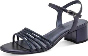 Tamaris Sandalette, Blockabsatz, Festtagsschuh, Abendschuh mit funkelnden Schmucksteinen
