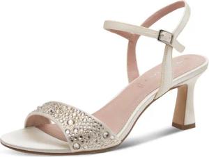 Tamaris Sandalette Hochzeitsschuh, Abendschuh mit glitzernden Strasssteinen besetzt
