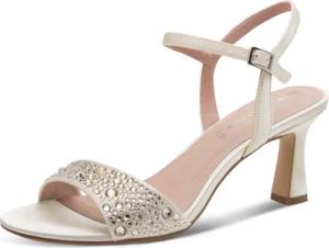 Tamaris Sandalette Hochzeitsschuh, Abendschuh mit glitzernden Strasssteinen besetzt