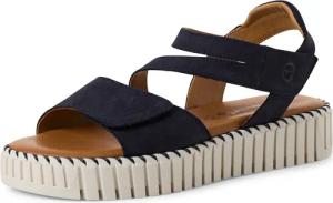 Tamaris Sandalette, Riemchensandale, Sommerschuh mit geriffelter Plateausohle