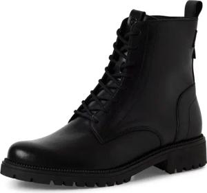 Tamaris Schnürstiefelette, Blockabsatz, Schnürboots, Businessschuh mit dezenten Ziernähten