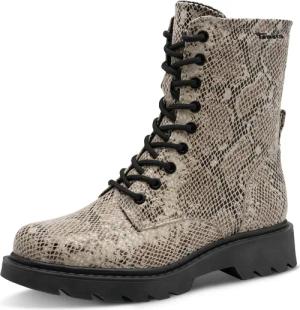 Tamaris Schnürstiefelette, Blockabsatz, Schnürboots mit trendiger Prägung