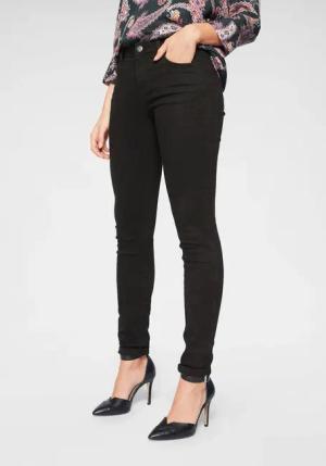Tamaris Skinny-fit-Jeans schmale Beinweite, mit Gürtelschlaufenbund, mit Metallreißverschluss