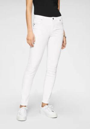 Tamaris Skinny-fit-Jeans schmale Beinweite, mit Gürtelschlaufenbund, mit Metallreißverschluss