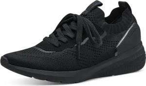 Tamaris Slip-On Sneaker, Freizeitschuh, Halbschuh, Schnürschuh mit aufgesetzer Zierschnürung