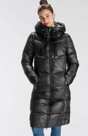 Tamaris Steppmantel mit Kapuze und abnehmbaren Ärmeln - tragbar als Weste