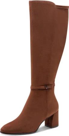 Tamaris Stiefel, Blockabsatz, Langschaftstiefel in veganer Verarbeitung