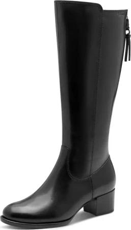 Tamaris Stiefel, Blockabsatz, Langschaftstiefel mit Innenreißverschluss