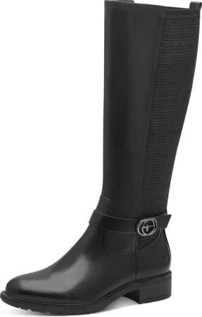 Tamaris Stiefel, Blockabsatz, Langschaftstiefel mit XS-Schaft und Stretchfunktion