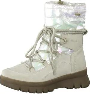 Tamaris  Stiefel Stiefeletten 8-86413-29-411 ivory Leder Textil 8-86413-29-411