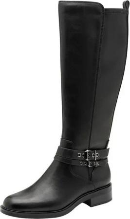 Tamaris Stretch mit Reißverschluss kein Absatz 1-25612-45 Stiefel Stretch